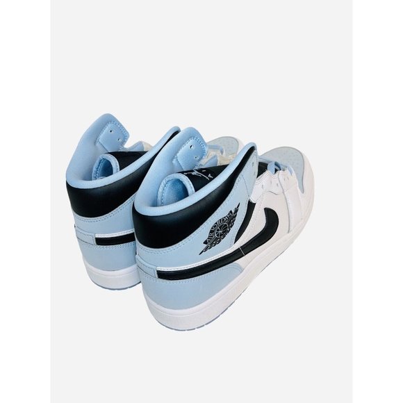 Nike Air Jordan 1 Mid SE White/Blue AJ1 Casual Lifestyle Shoe DV1308-104 Size 12 - Picture 5 of 11